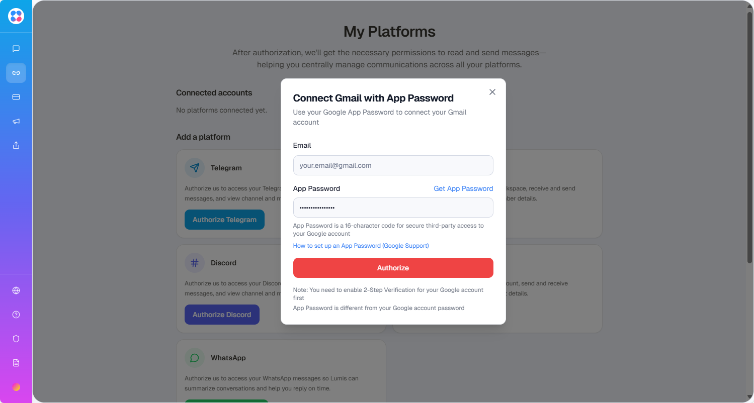 Lumis Gmail Login